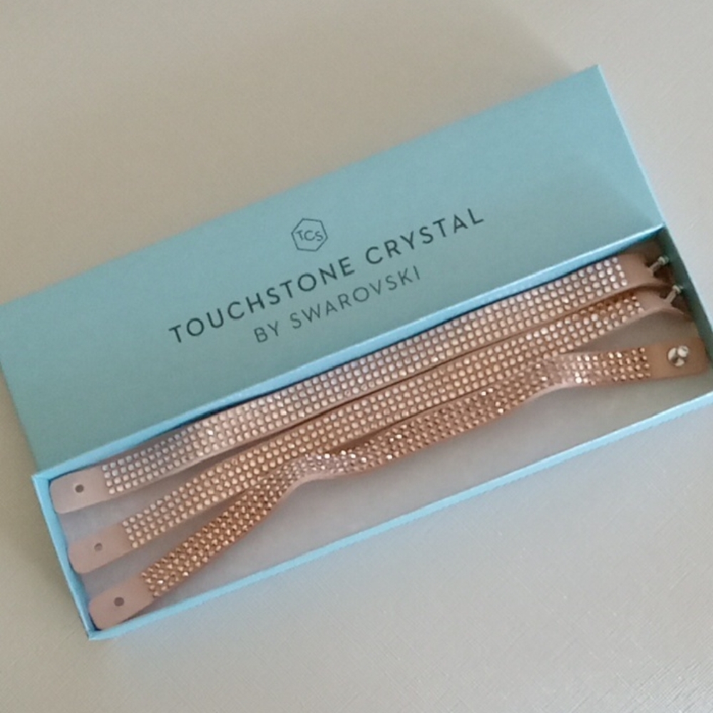 Swarovski Touchstone Crystal Rose Gold Bracelets